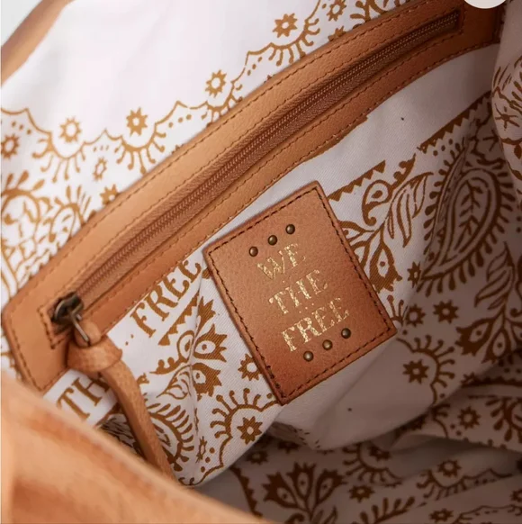 We The Free Sabine Slouchy Bag Washed Toffee Color - Picture 3 of 11